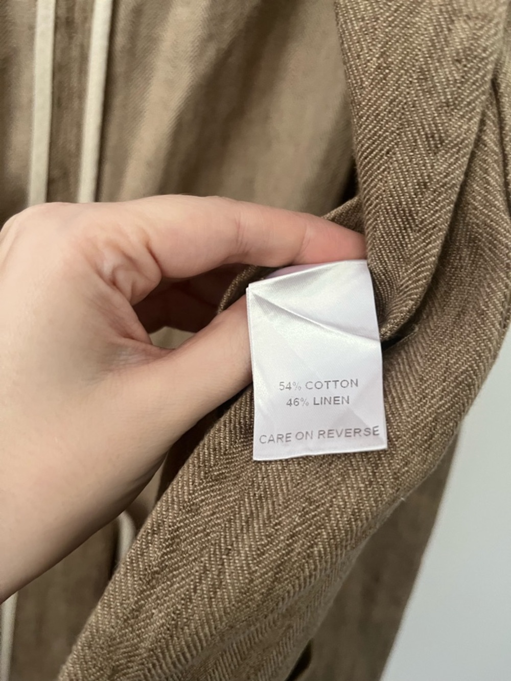 Billy Reid Cotton Linen Herringbone 3 Button Single Breasted Blazer Jacket 38R - Picture 8 of 12